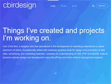 Tablet Screenshot of cbirdesign.com